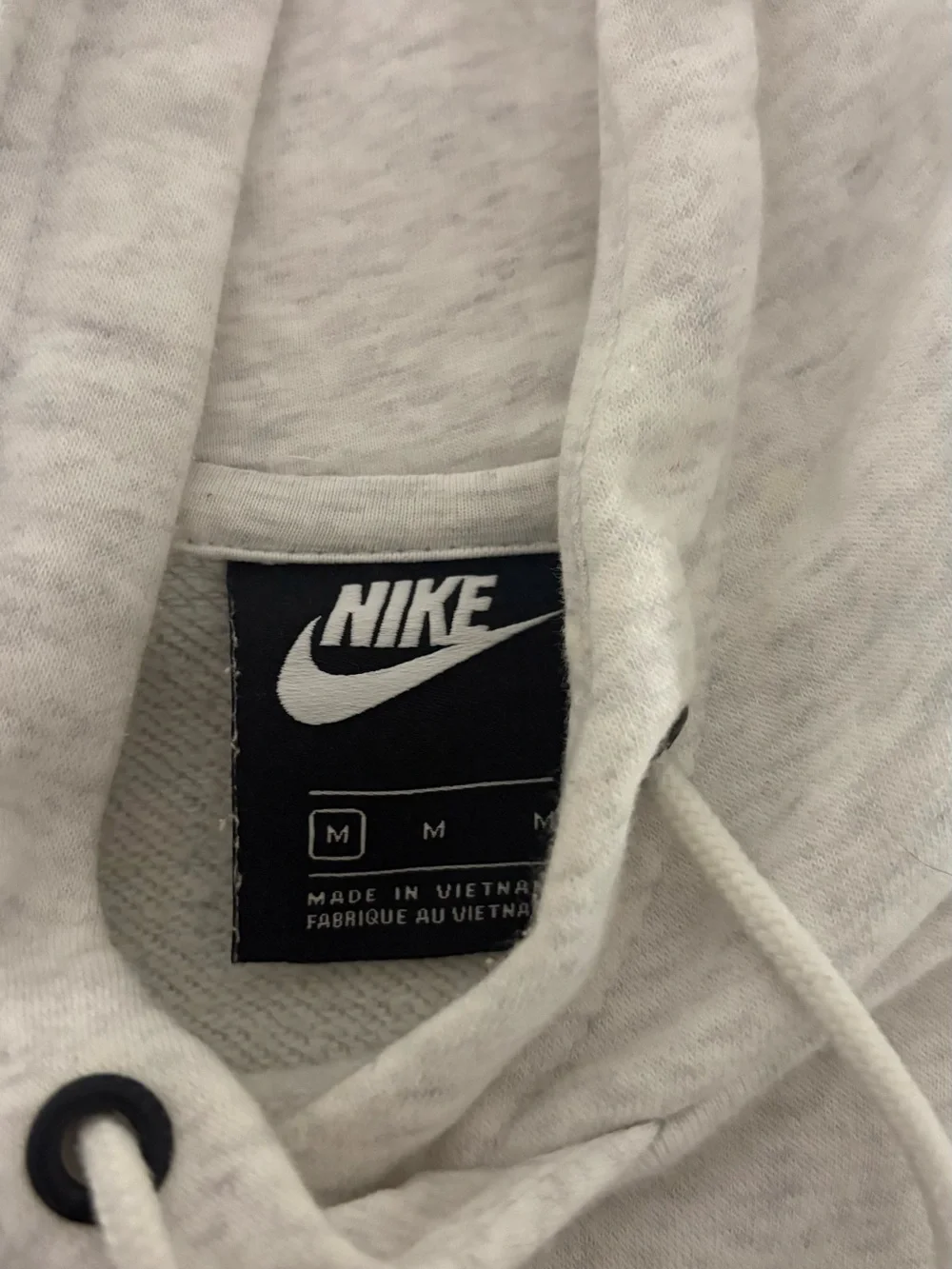 Nike Kids Light Gray Sweatpants with Black Logo
